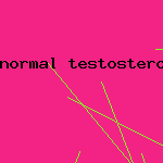 normal testosterone level in man